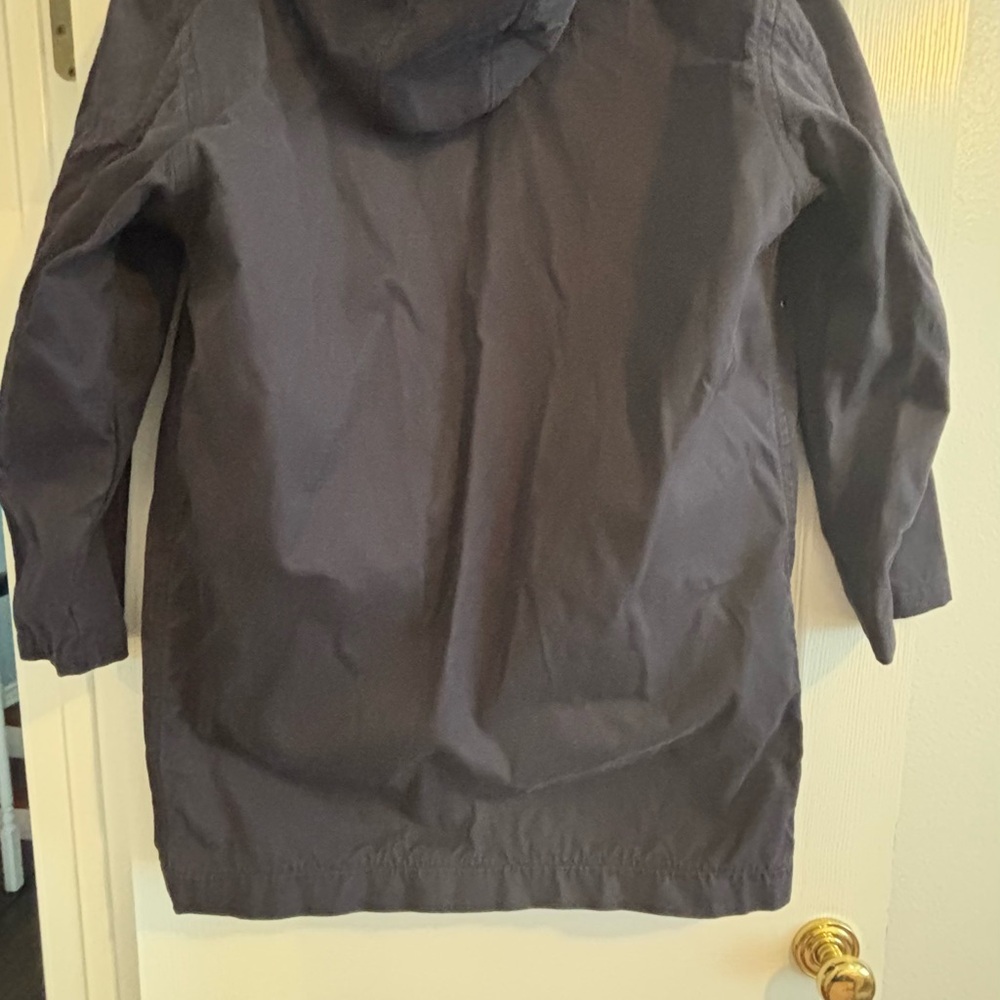 Burberry dark navy rain coat with hood - Picture 2 of 4